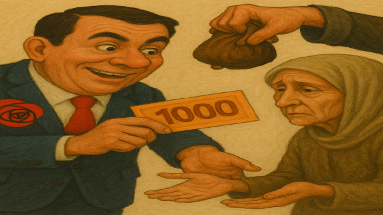 Trygdeytelsen økes. Bostøtten kuttes. De som har minst fra før holdes for narr.  